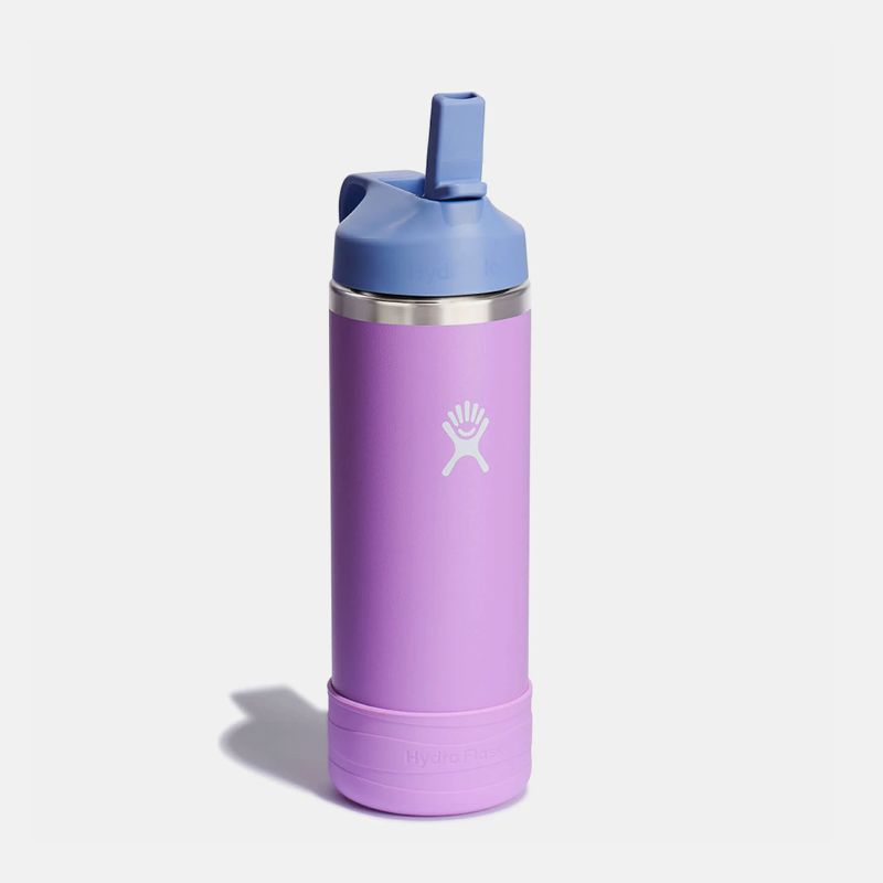 Kids Wide Mouth w/ Straw Cap18 oz בקבוק שתייה ילדים image number null